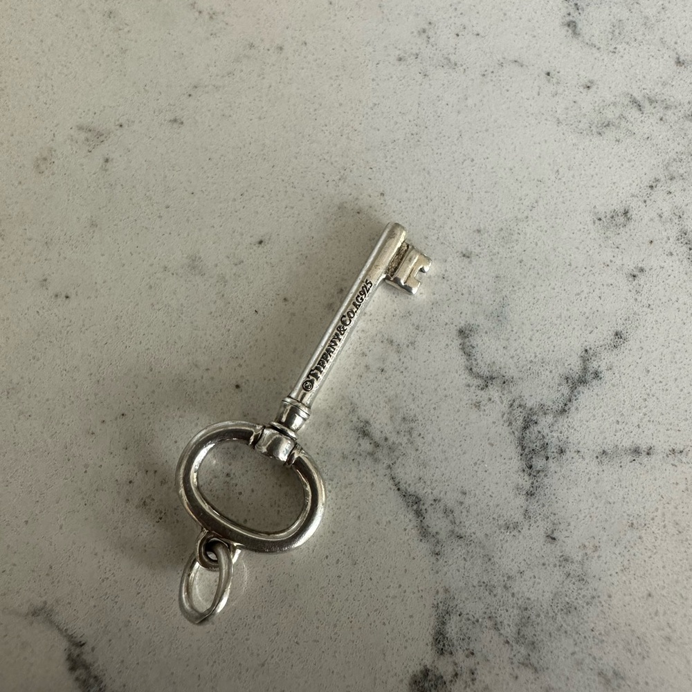 Tiffany & Co. Silver Key Necklace Pendant - Picture 3 of 3